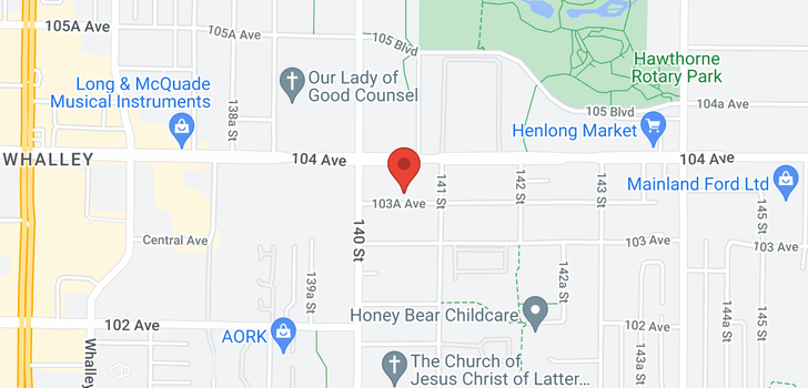 map of 14057 103A AVENUE